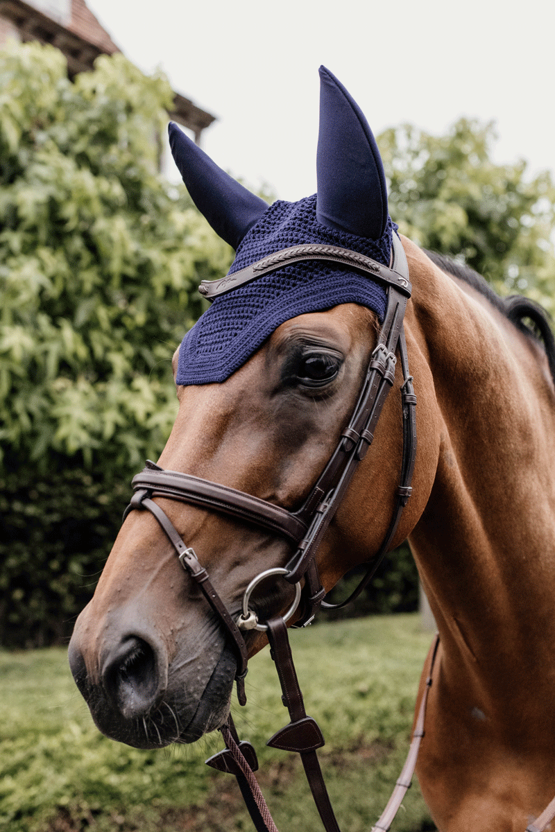 Kentucky Horsewear Fly Veil Wellington Soundless Navy