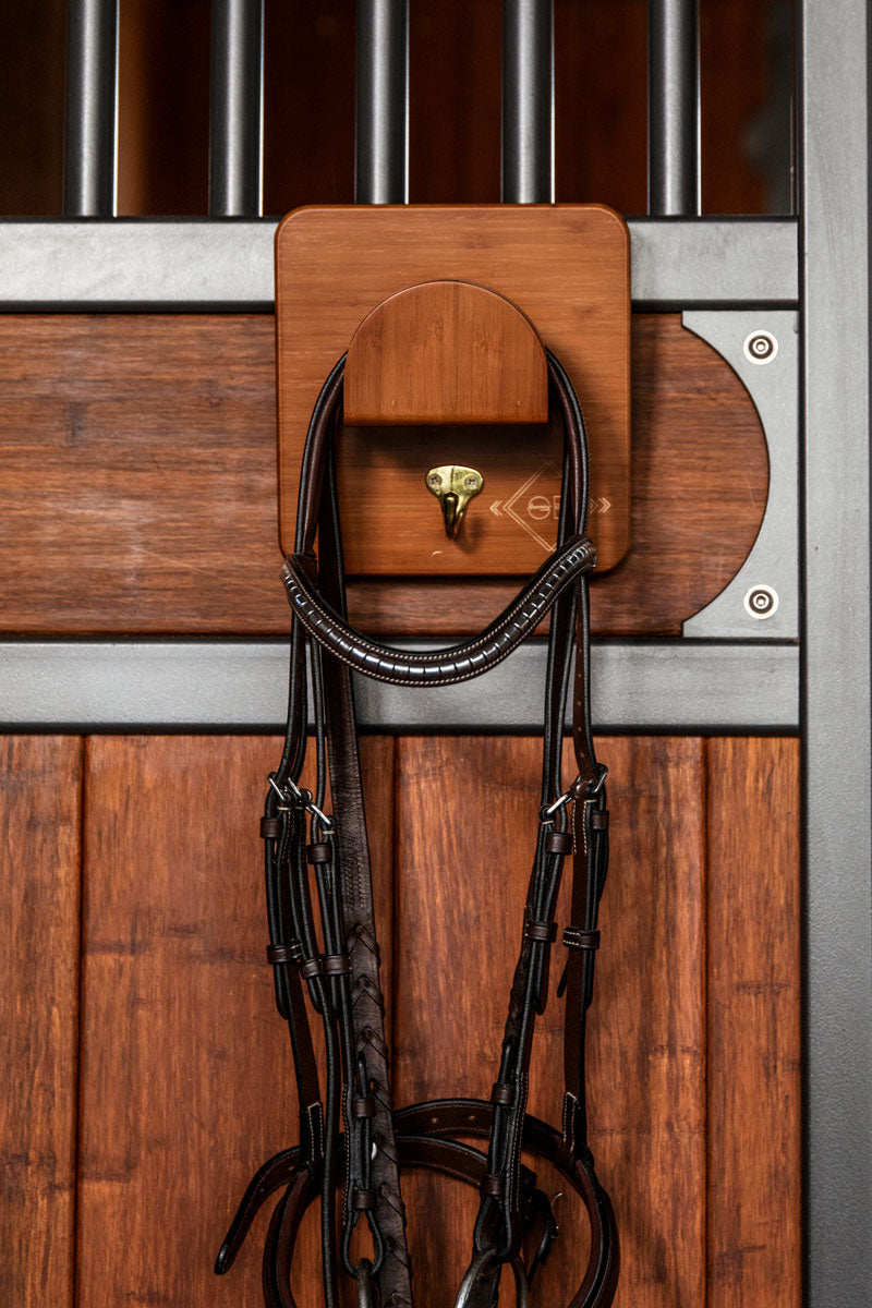 Grooming Deluxe Single Wooden Bridle Rack