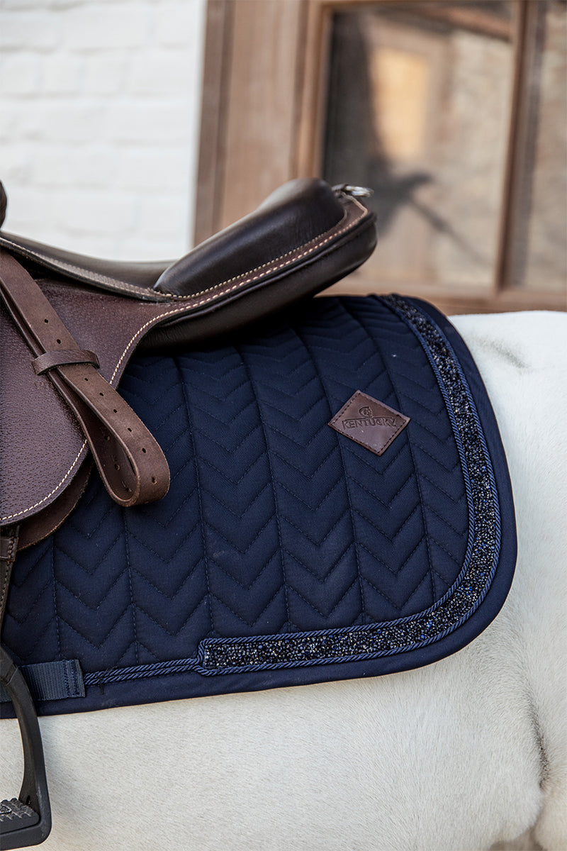 Kentucky Horsewear Glitter Rope Jump Pony Saddle Pad Navy
