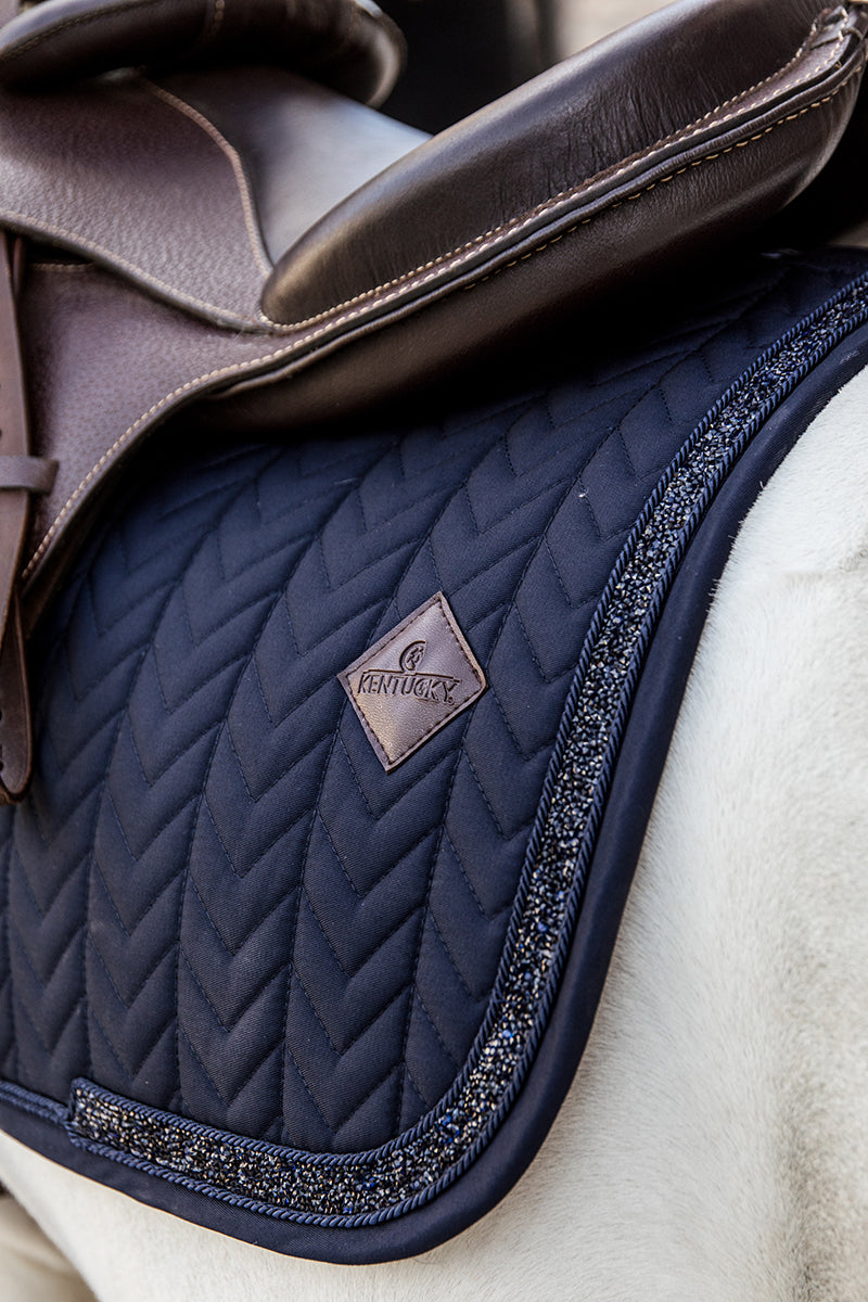 Kentucky Horsewear Glitter Rope Jump Pony Saddle Pad Navy