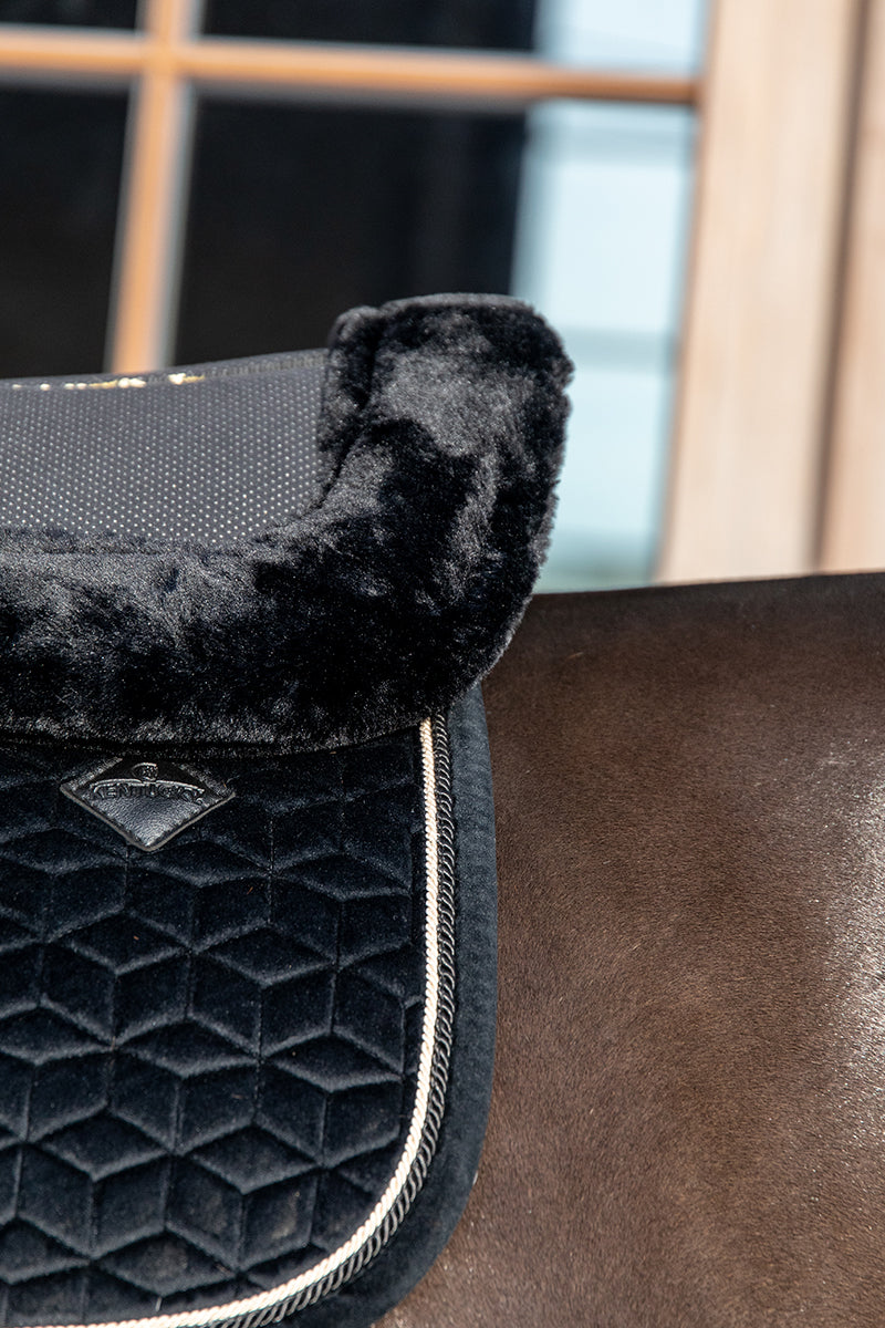 Kentucky Horsewear Sheepskin Half Pad Anatomic Absorb Black