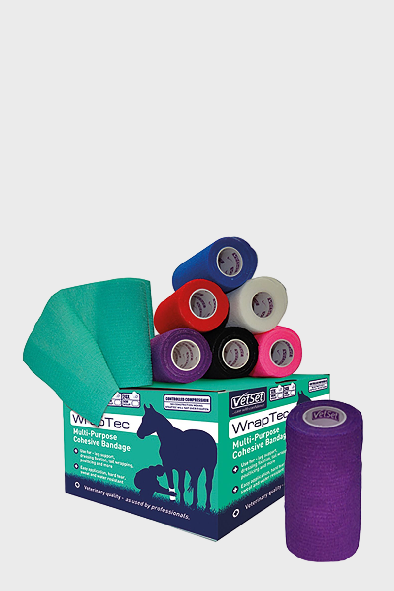 VetSet WrapTec Cohesive Bandage - Purple
