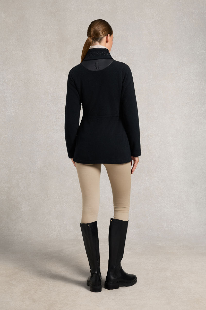 Holland Cooper Country Longline Fleece Black