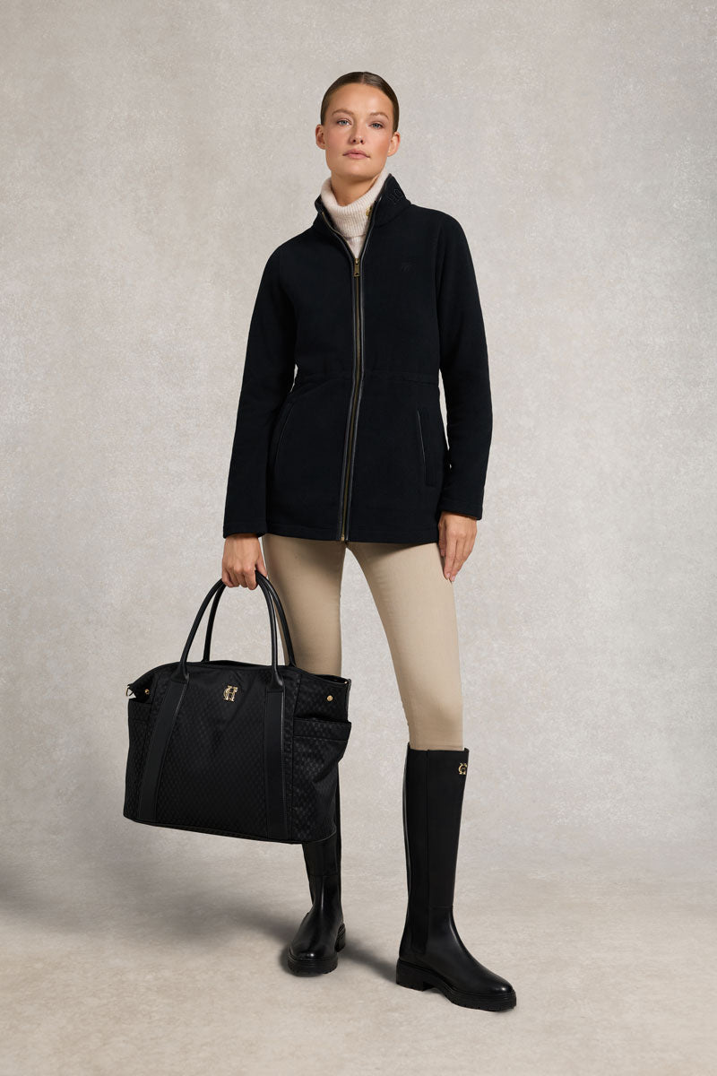 Holland Cooper Country Longline Fleece Black