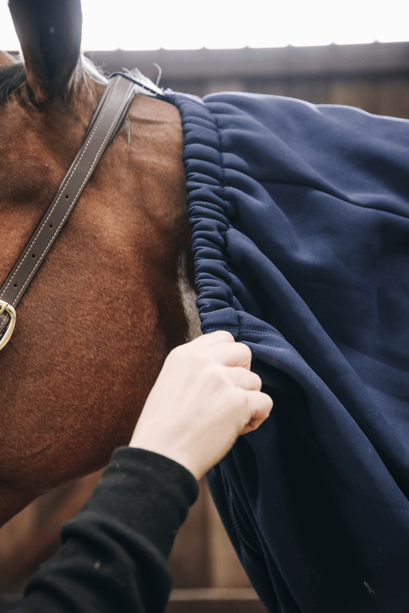 Kentucky Horsewear Cooler Fleece Horse Scarf Navy