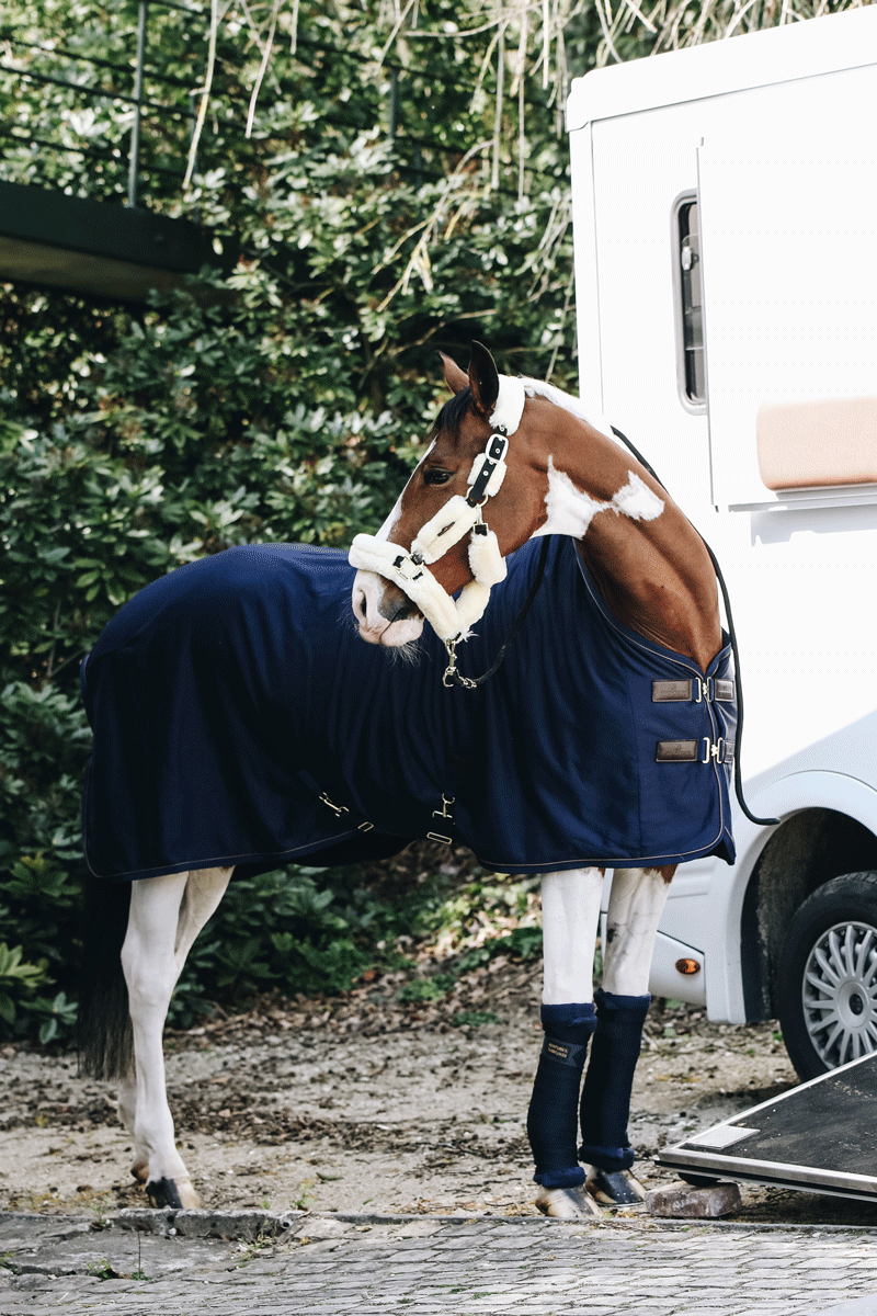 Kentucky Horsewear Cooler Fleece Rug Navy