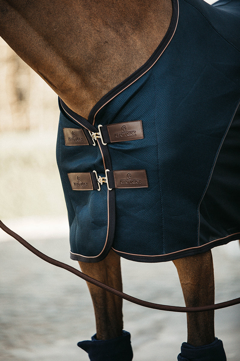 Kentucky Horsewear Mesh Combo Cooler Sheet Navy