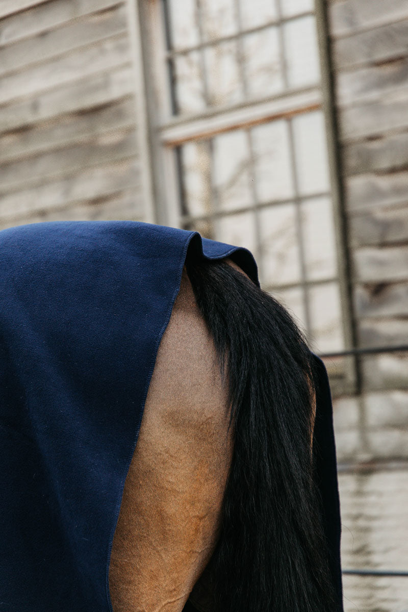 Kentucky Heavy Fleece Rug Square Navy