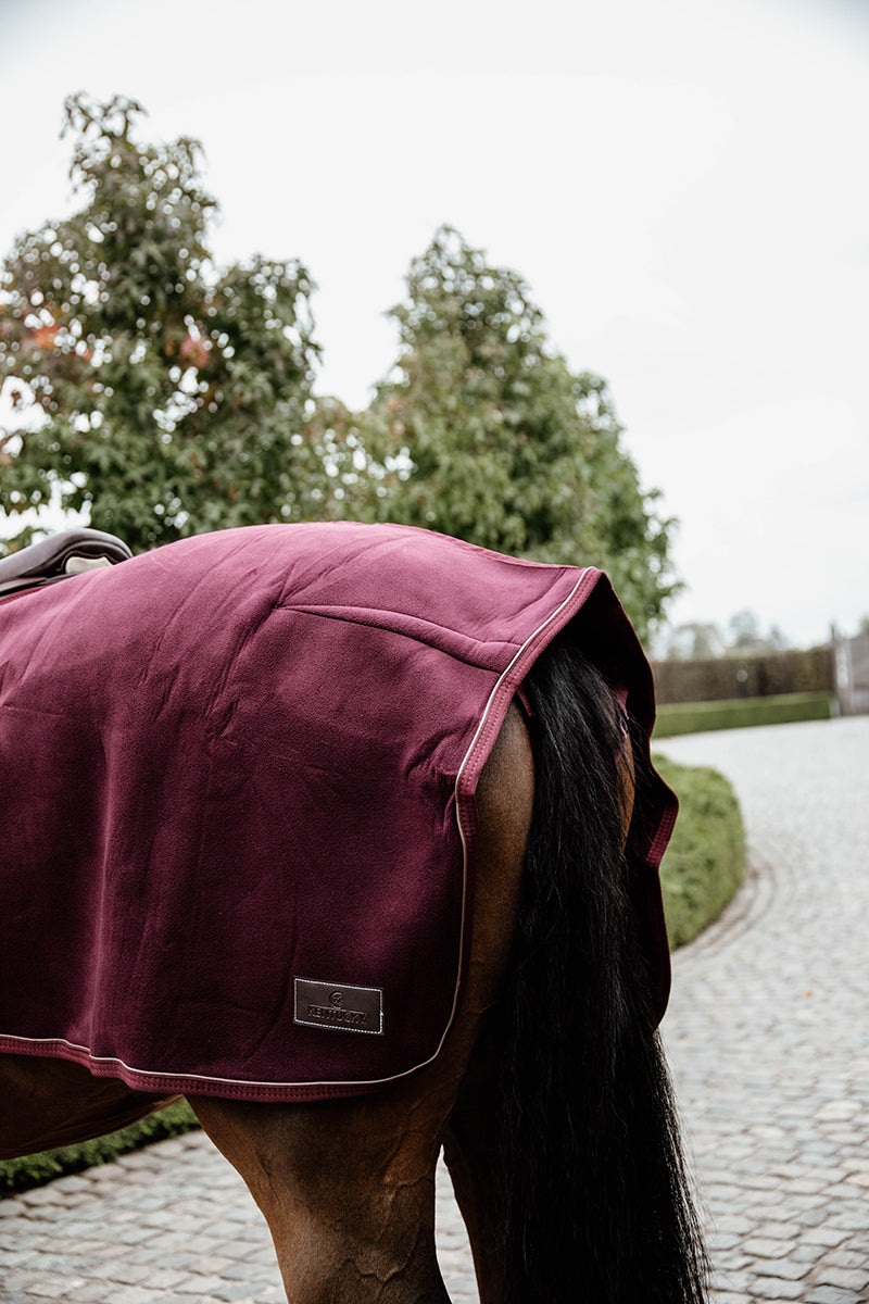 Kentucky Horsewear Riding Rug Heavy Fleece Bordeaux 