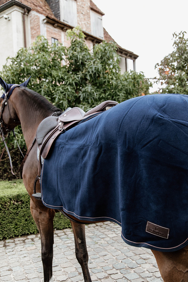 Kentucky Horsewear Quarter Rug Heavy Fleece Navy