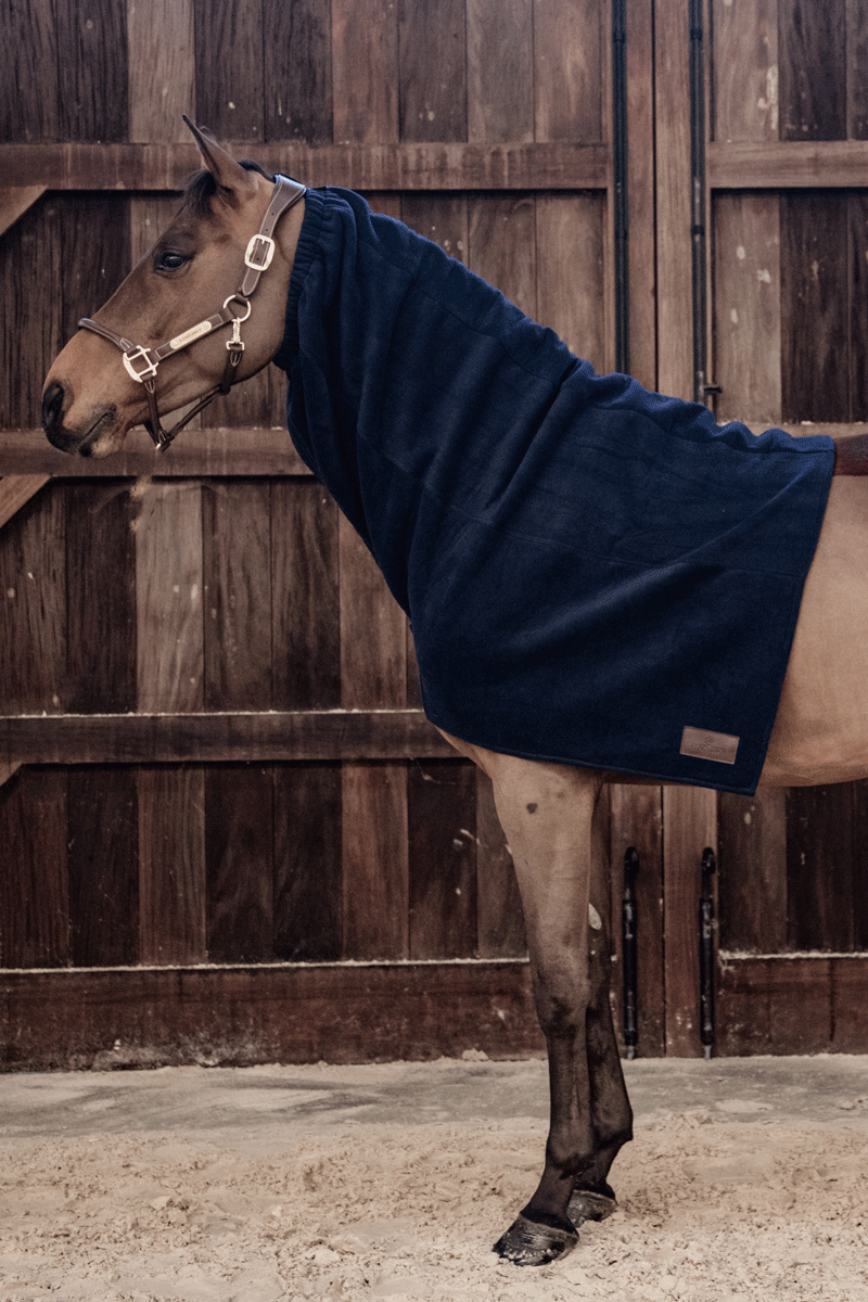 Kentucky Horsewear Heavy Fleece Horse Scarf Navy