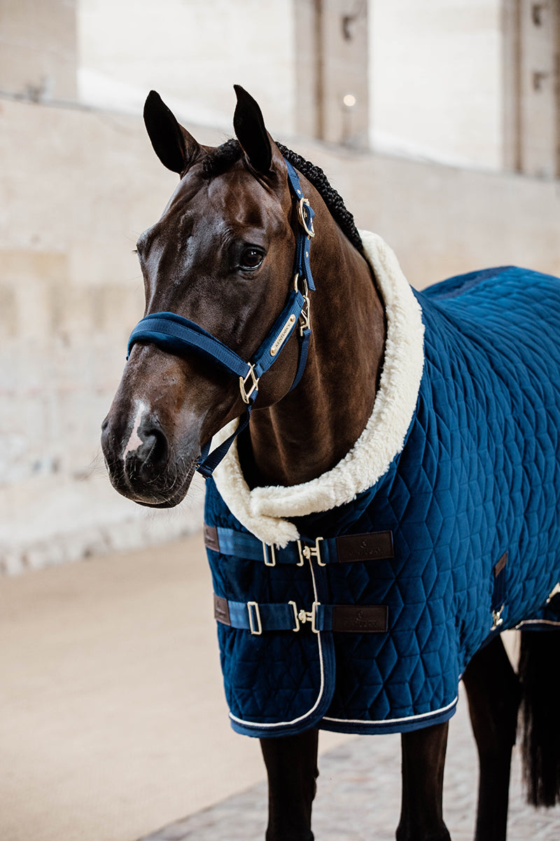 Kentucky Horsewear Velvet Show Rug Navy
