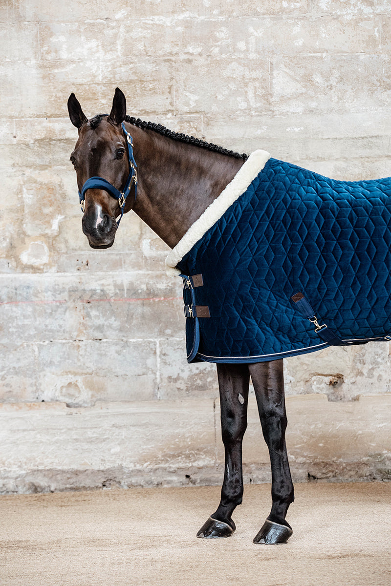 Kentucky Horsewear Velvet Show Rug Navy