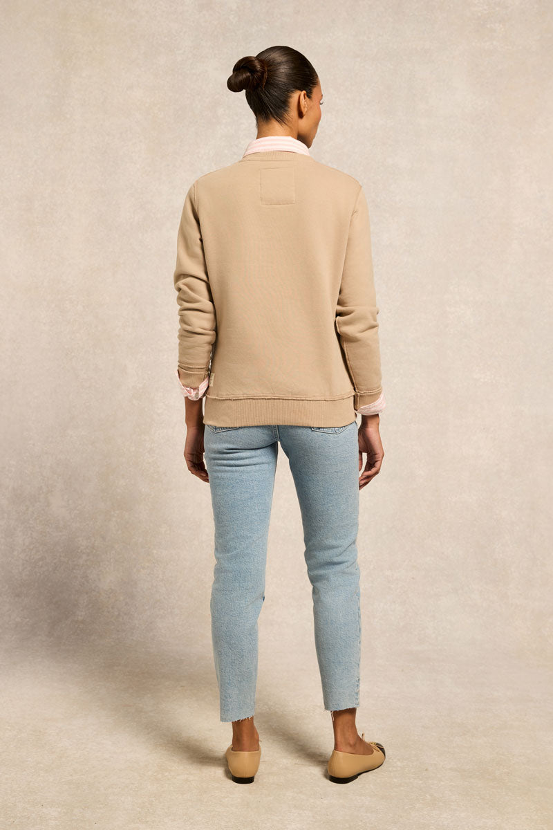 Holland Cooper Varsity Crew Oatmeal