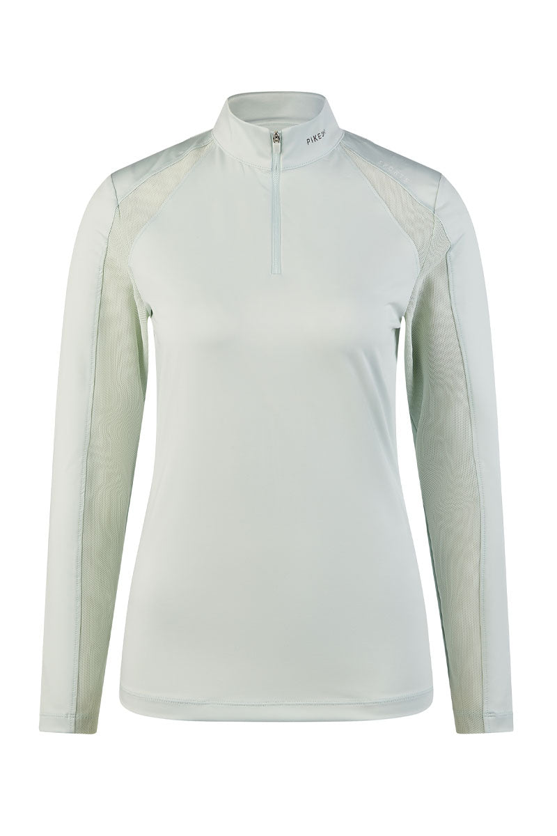 Pikeur Mesh Long Sleeve Show Shirt Ice Blue