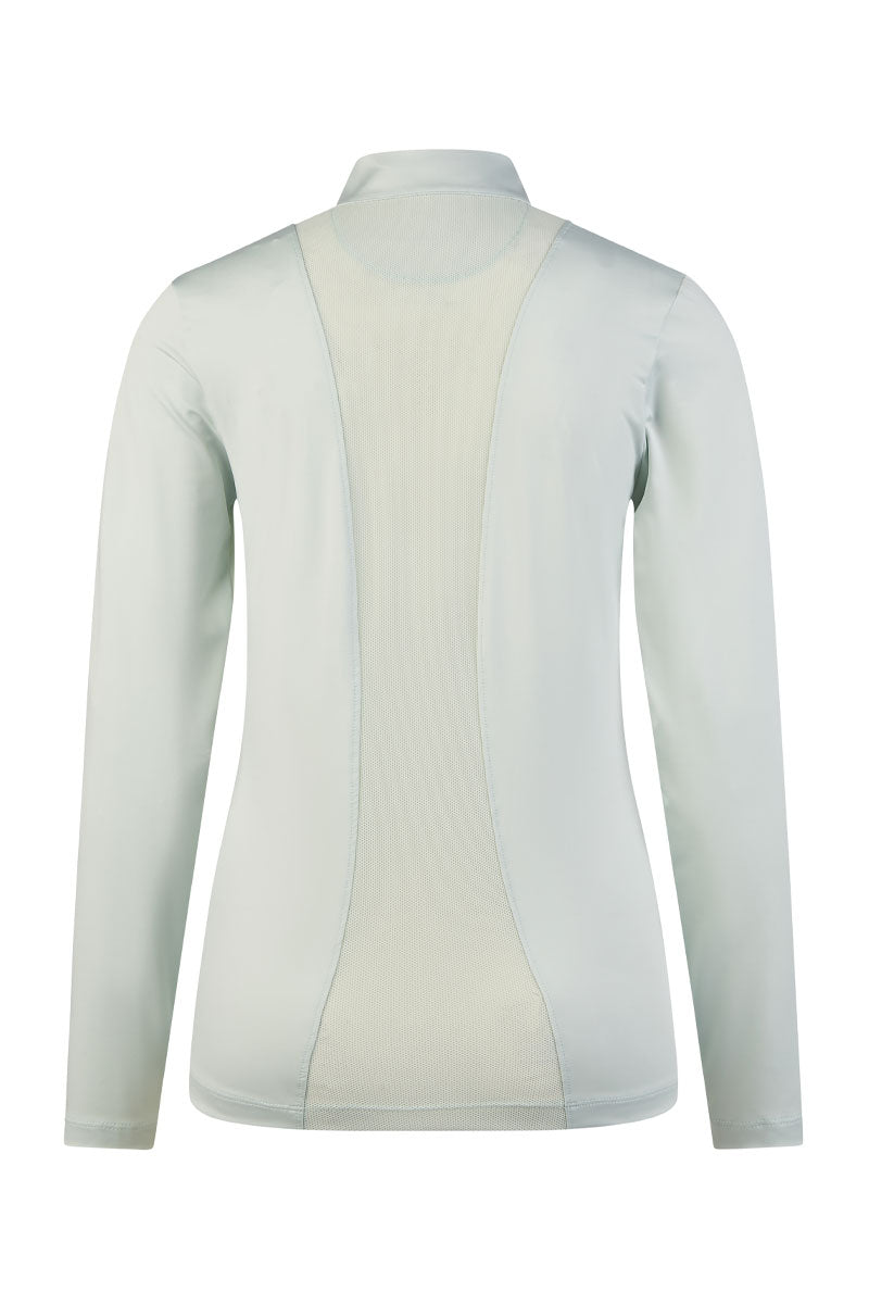 Pikeur Mesh Long Sleeve Show Shirt Ice Blue