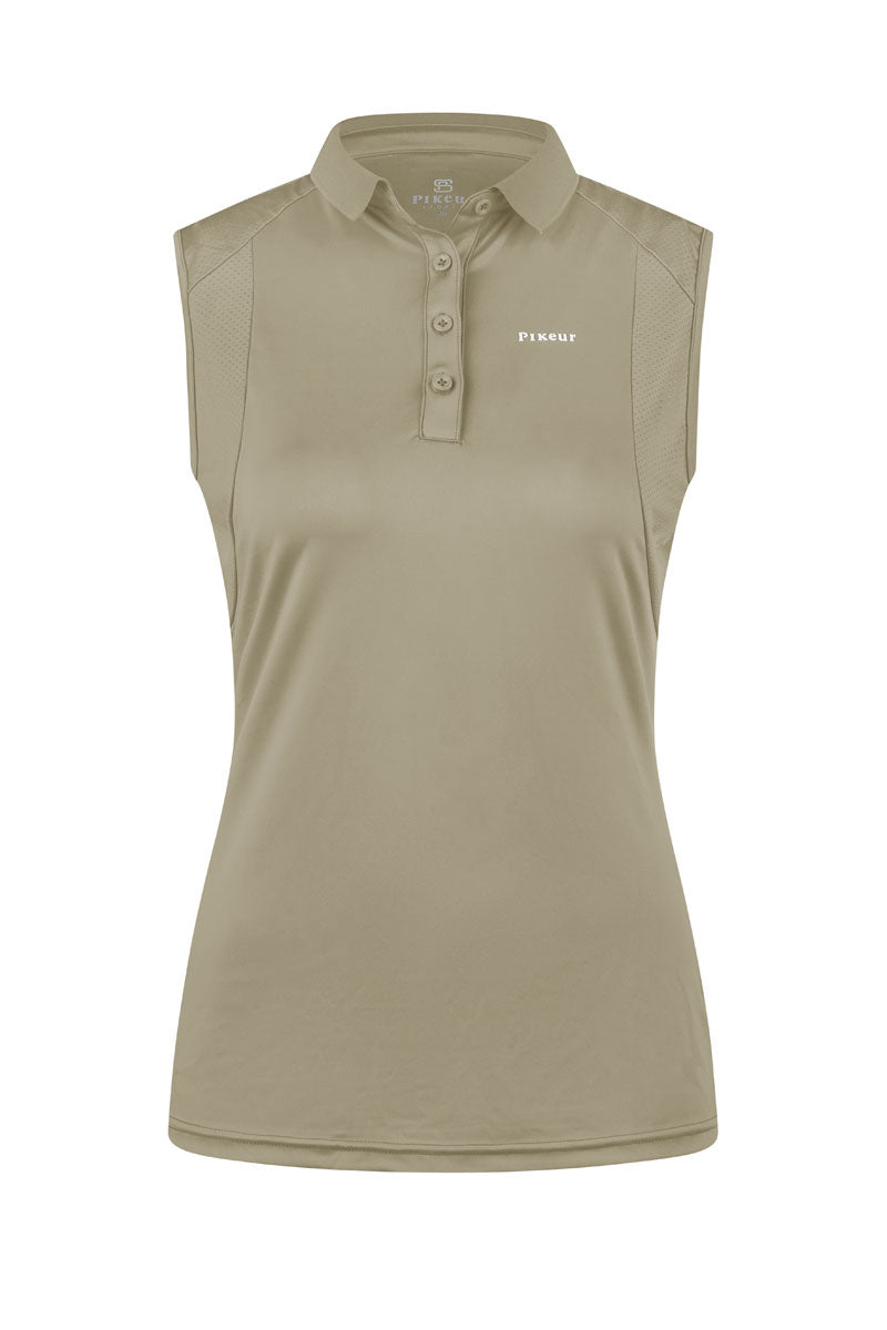 Pikeur Sleeveless Polo Light Moos