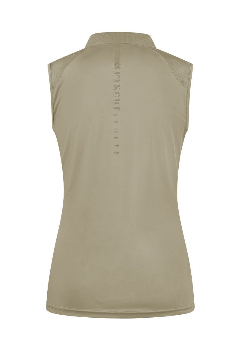 Pikeur Sleeveless Polo Light Moos