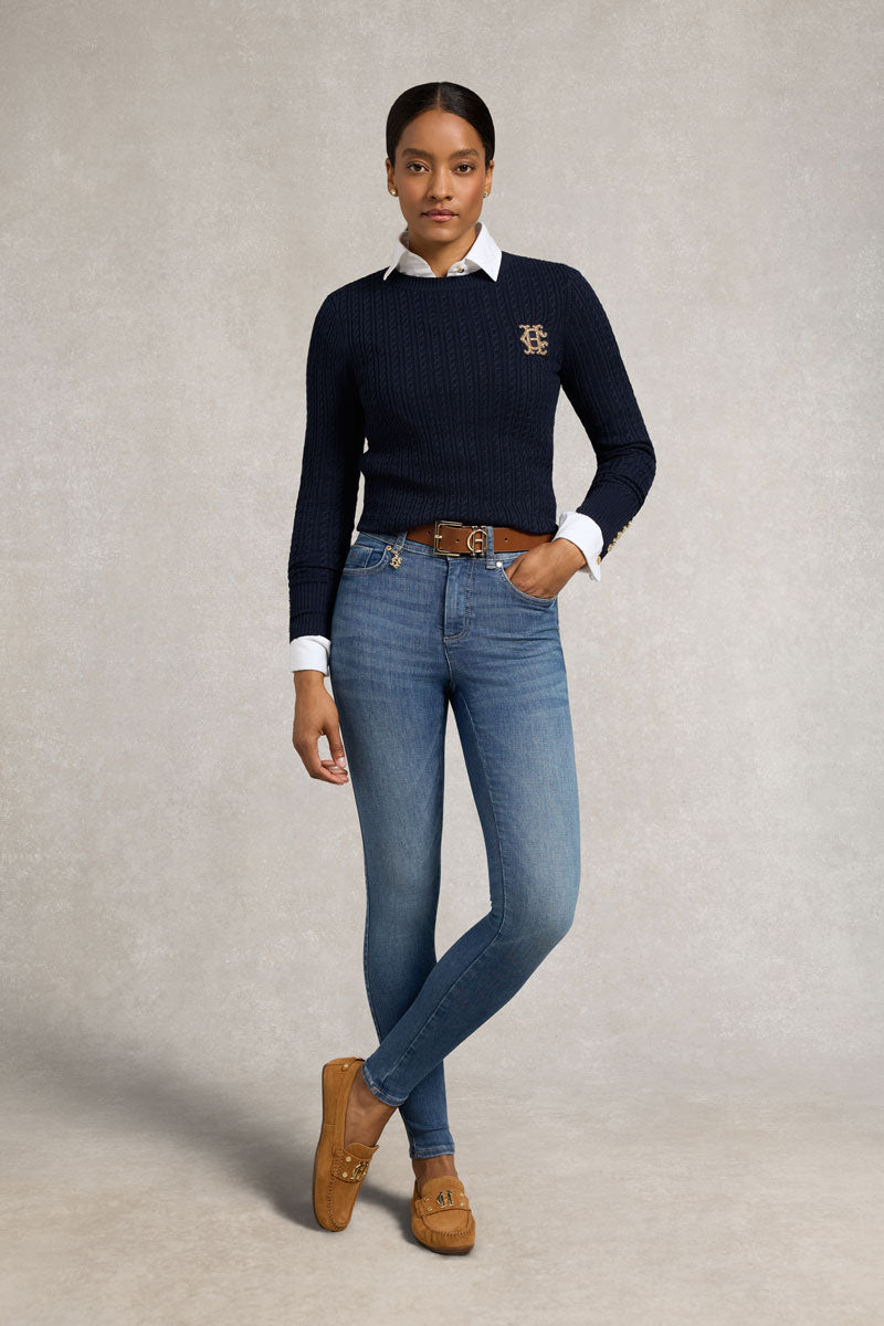 Holland Cooper Contour Skinny Jean Aged Indigo