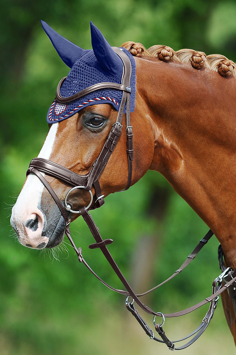 Passier Marcus Ehning II Snaffle Bridle with Stainless Fittings and Rubber Reins Havana