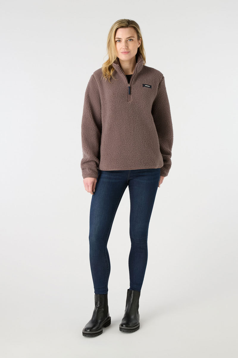 Musto Cove Deep Pile Fleece Plum Truffl
