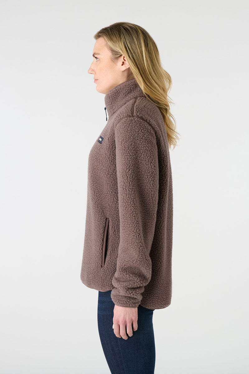 Musto Cove Deep Pile Fleece Plum Truffl