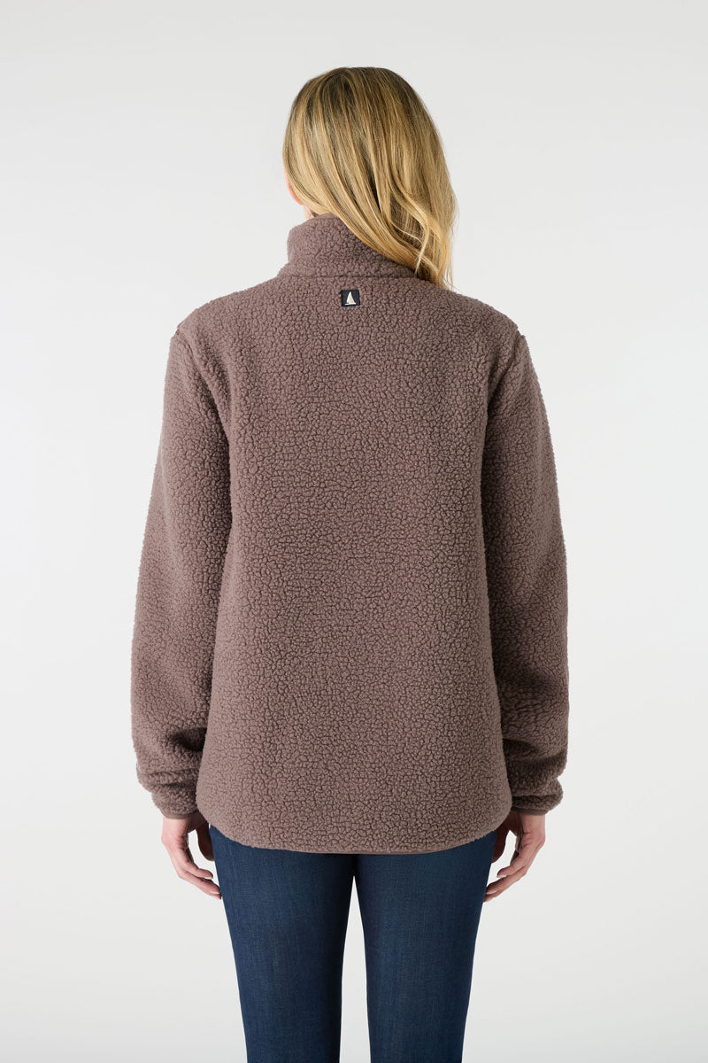 Musto Cove Deep Pile Fleece Plum Truffl