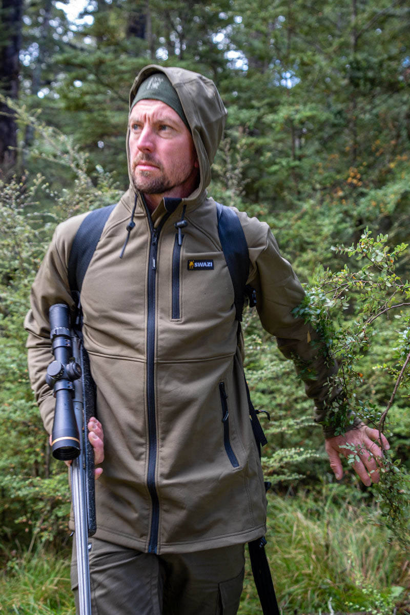 Swazi Men's Stalker Hooded Jacket Stone