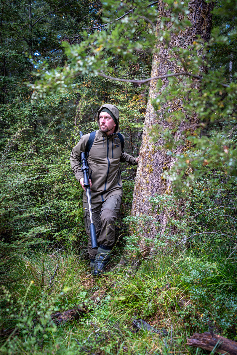 Swazi Men's Stalker Hooded Jacket Stone