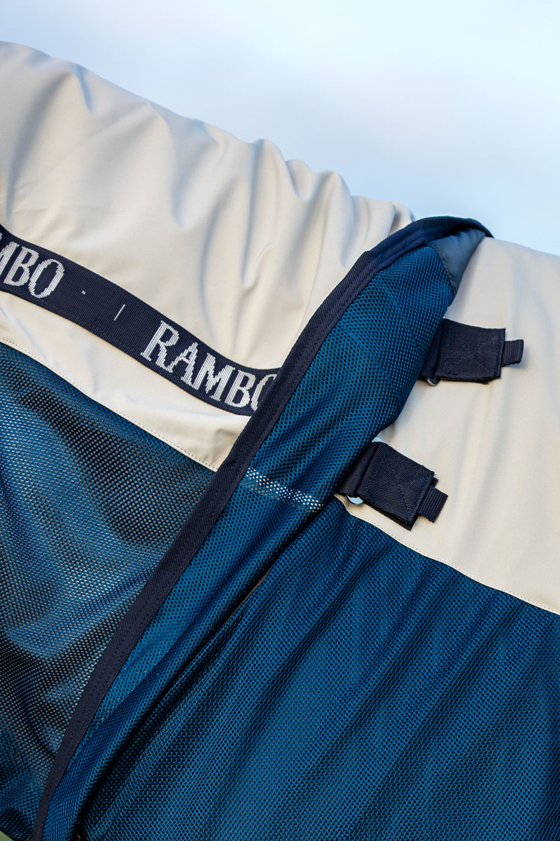 Rambo Summer Series Turnout Navy/Grey with Navy