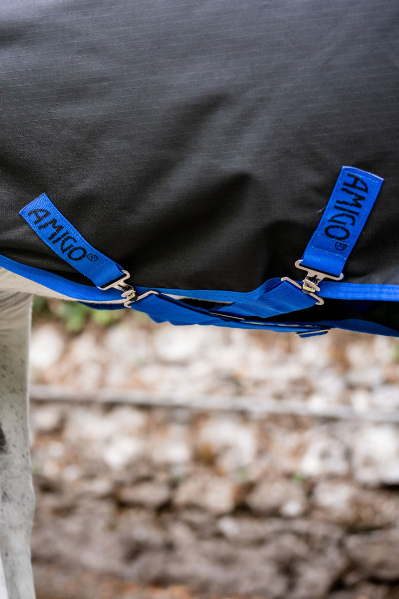 Amigo Ripstop 900D Pony Turnout 0g Black/Classic Blue