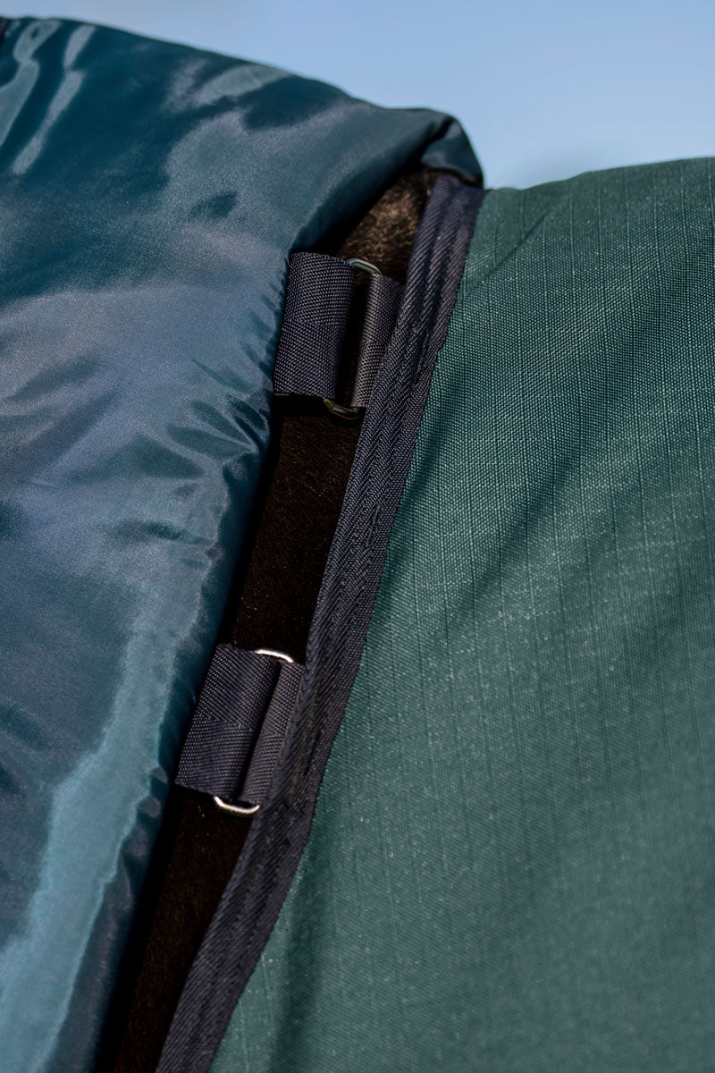 Amigo Ripstop 900D Pony Plus 200g Turnout Dynasty Green/Navy & Silver