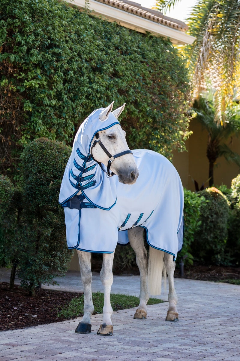 Amigo Ripstop Hoody Azure Blue/Navy & Electric Blue