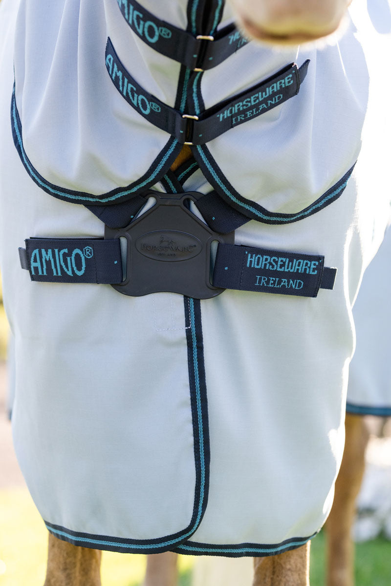 Amigo Ripstop Pony Hoody Azure Blue/Navy & Electric Blue