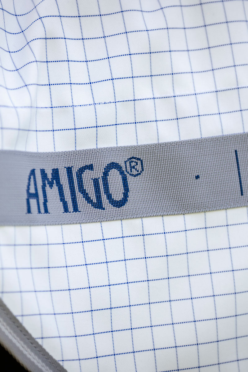 Amigo Summer Sheet Plus Navy Check/Titanium Grey & Silver