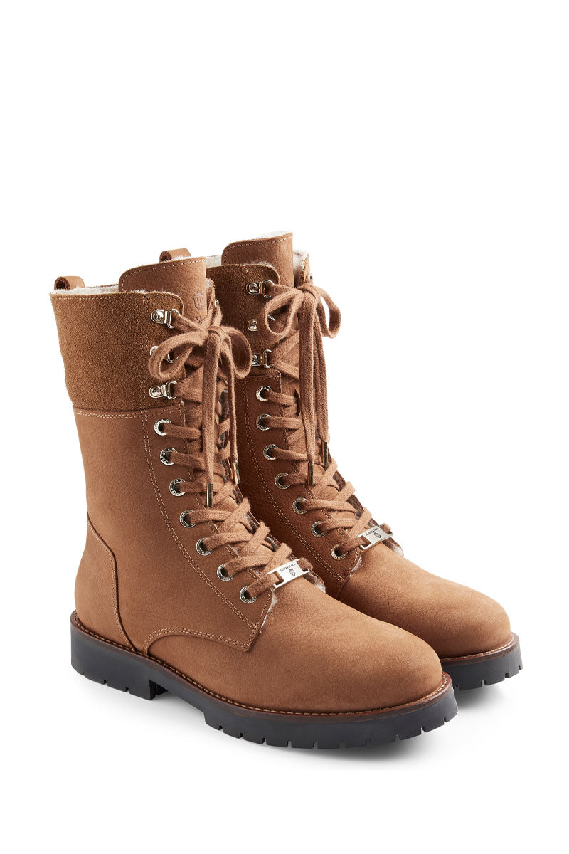 Fairfax & Favor Anglesey Combat Boot Cognac
