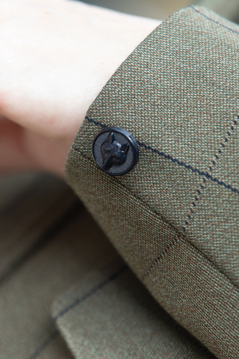 Equetech Bellingham Deluxe Stretch Tweed Riding Jacket Bellingham Green 