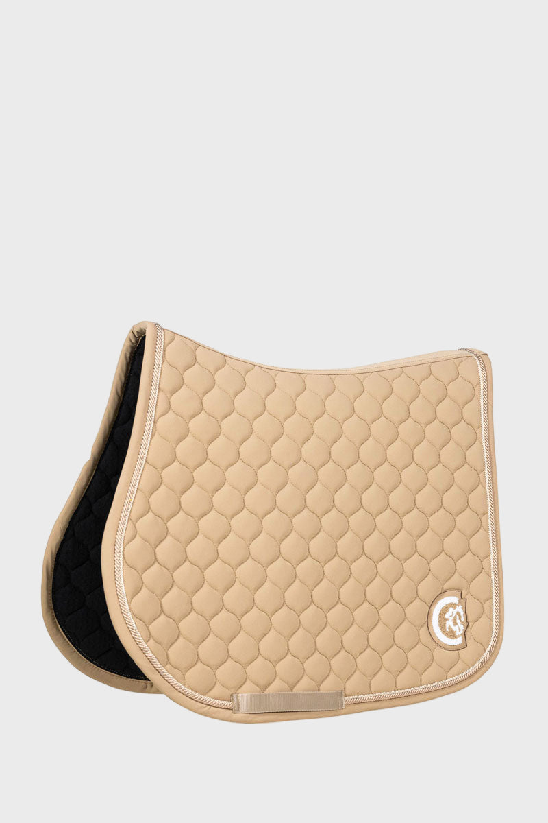 Kentucky Horsewear 3D Logo Onion Quilt Jump Saddle Pad Beige
