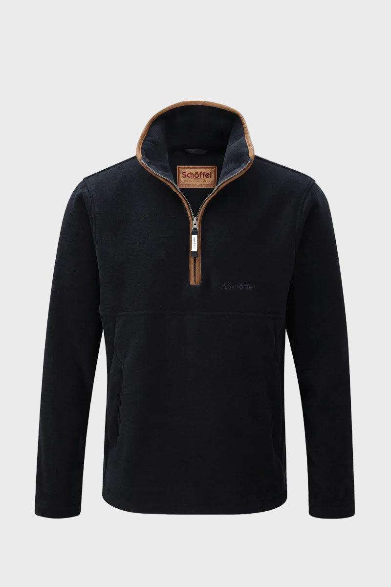 Schoffel Men's Berkeley Quarter Zip Fleece Navy