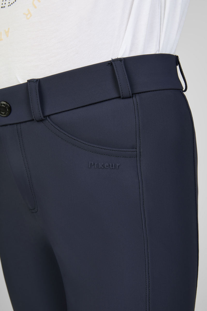 Pikeur Junior Brooklyn SD Knee Grip Breeches Night Blue