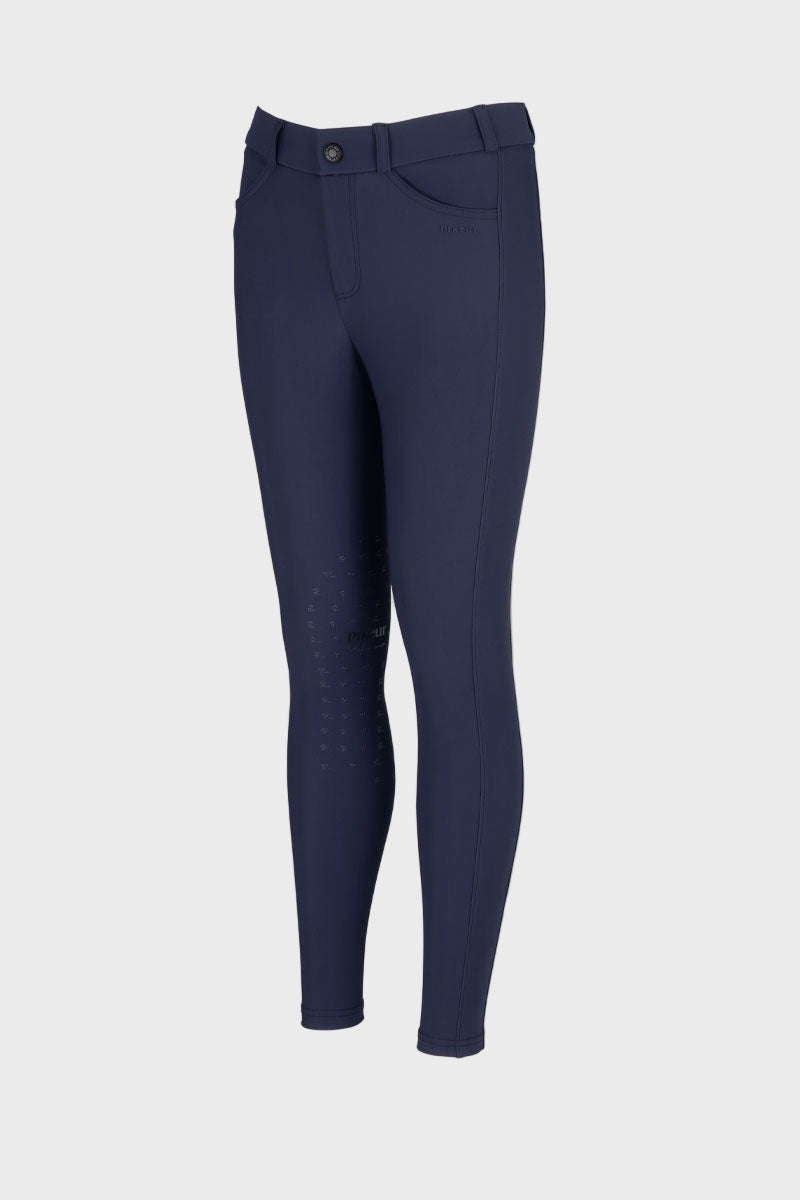 Pikeur Junior Brooklyn SD Knee Grip Breeches Night Blue