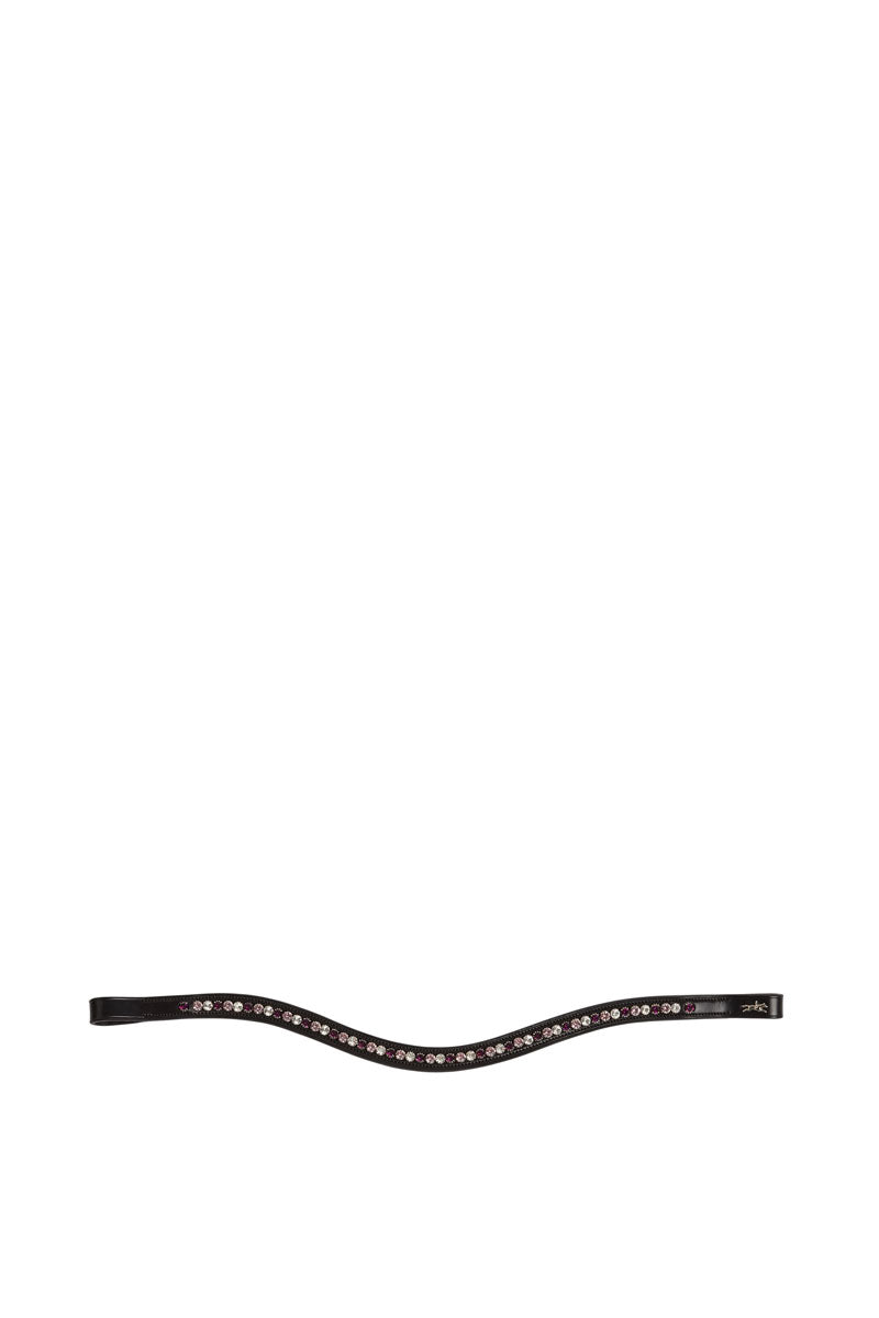 Schockemohle Diamond Select Browband Black/Berry Shades