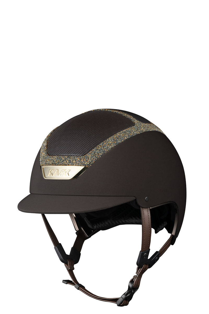 KASK Dogma Chrome II - Crystals Frame Brown with Aureum Crystals