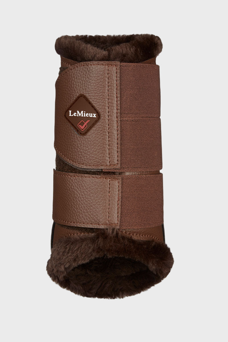 Le Mieux Fleece Lined Brushing Boots Brown/Brown