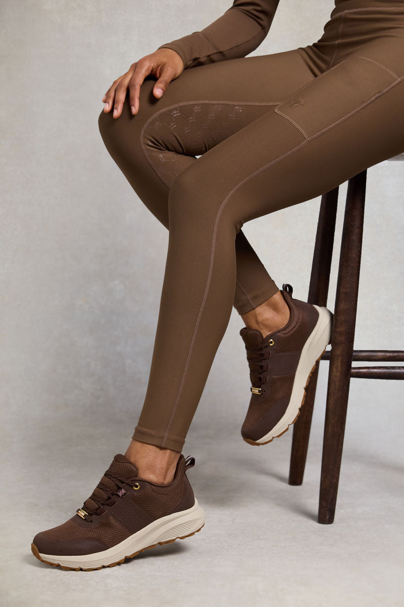 Holland Cooper Burghley Waterproof Trainer Chestnut