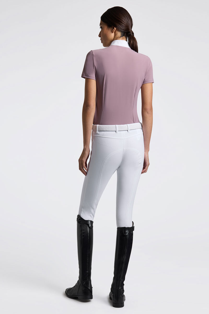 Cavalleria Toscana Insert Mesh Show Shirt Grape Shake 