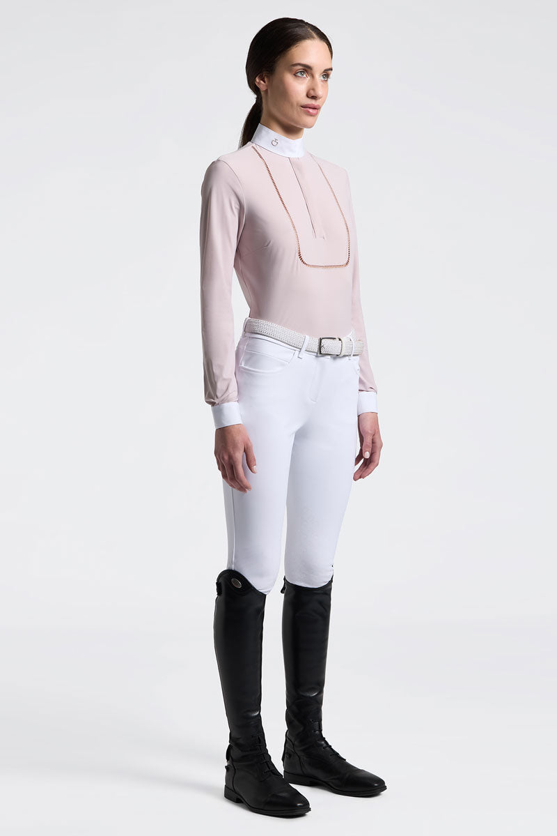 Cavalleria Toscana Embroidery Show Shirt Violet Ice 