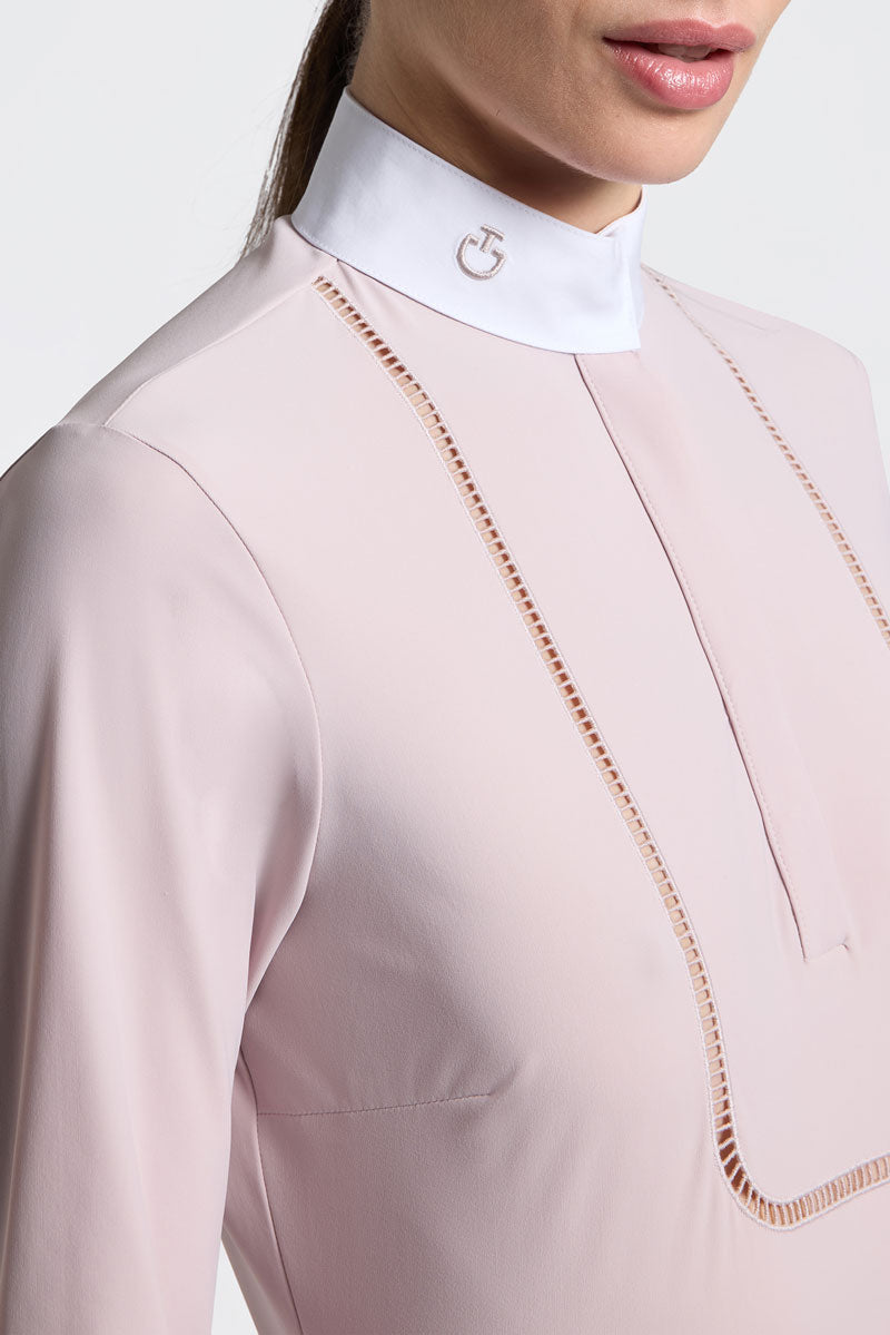 Cavalleria Toscana Embroidery Show Shirt Violet Ice 
