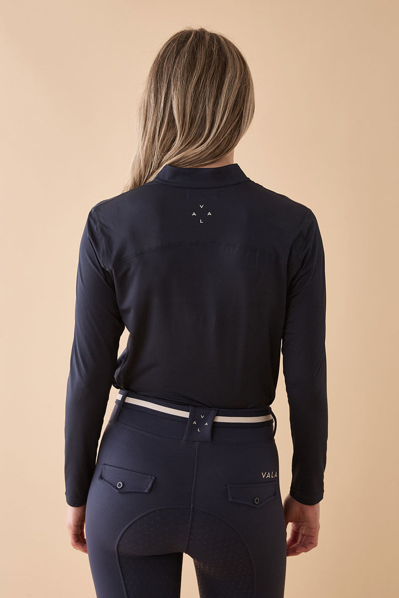 VALA Lines Belt Navy