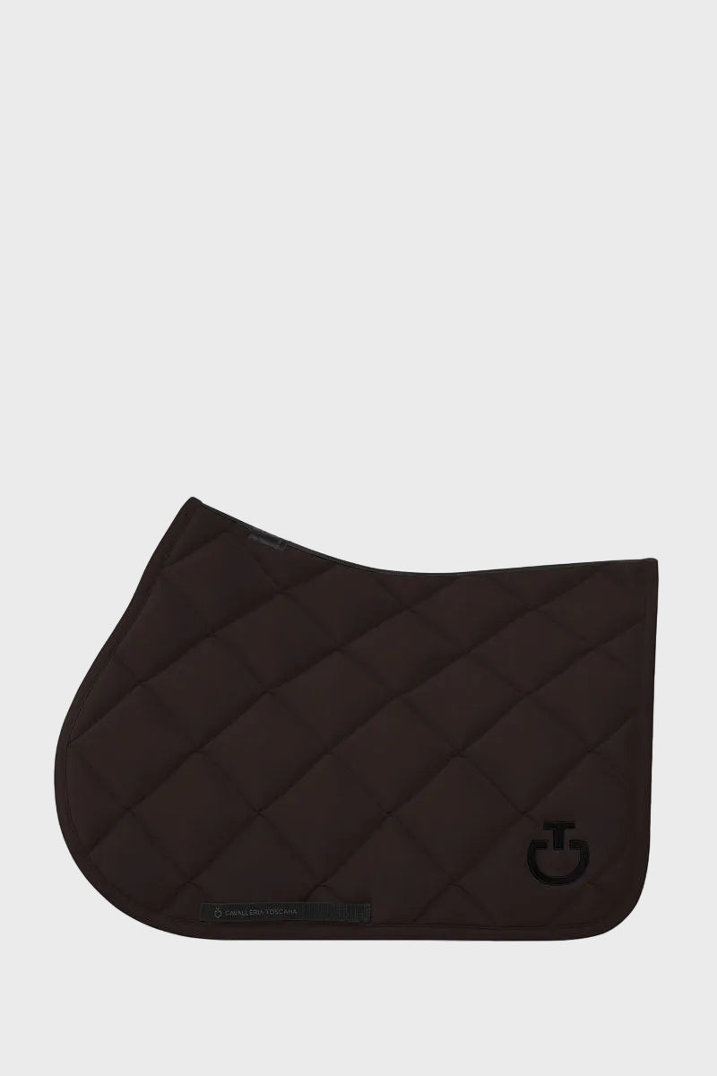 Cavallera Toscana Diamond Quilted Jersey Jump Pad Chocolate Brown